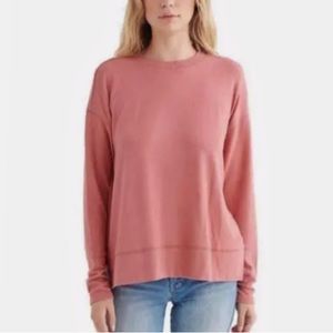 U Deep Rose High Low Sweatshirt Size S NWT